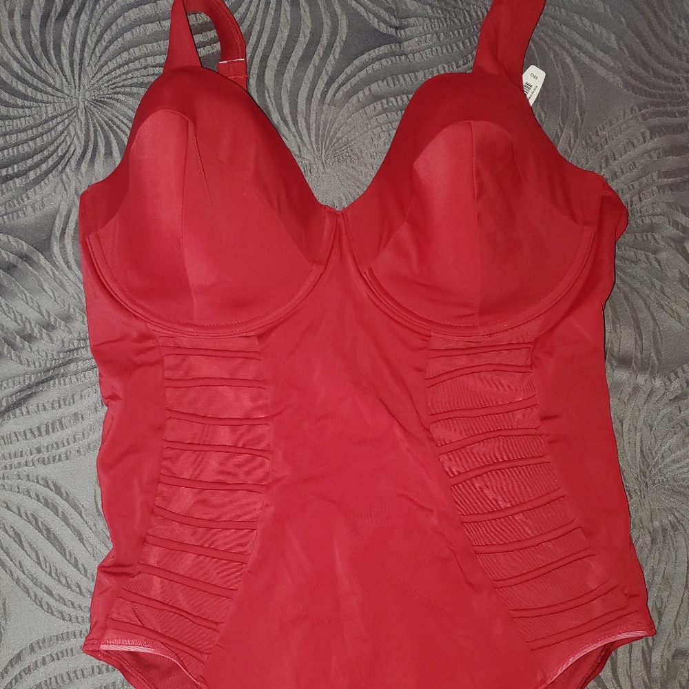 38G Adore Me Red One Piece Swimsuit Tags attached